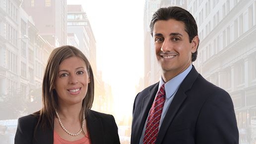 Attorneys standing on NYC street